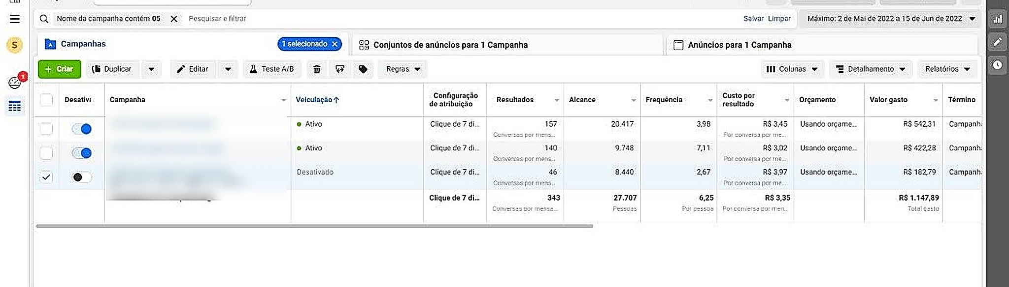 Gerenciador de anúncios